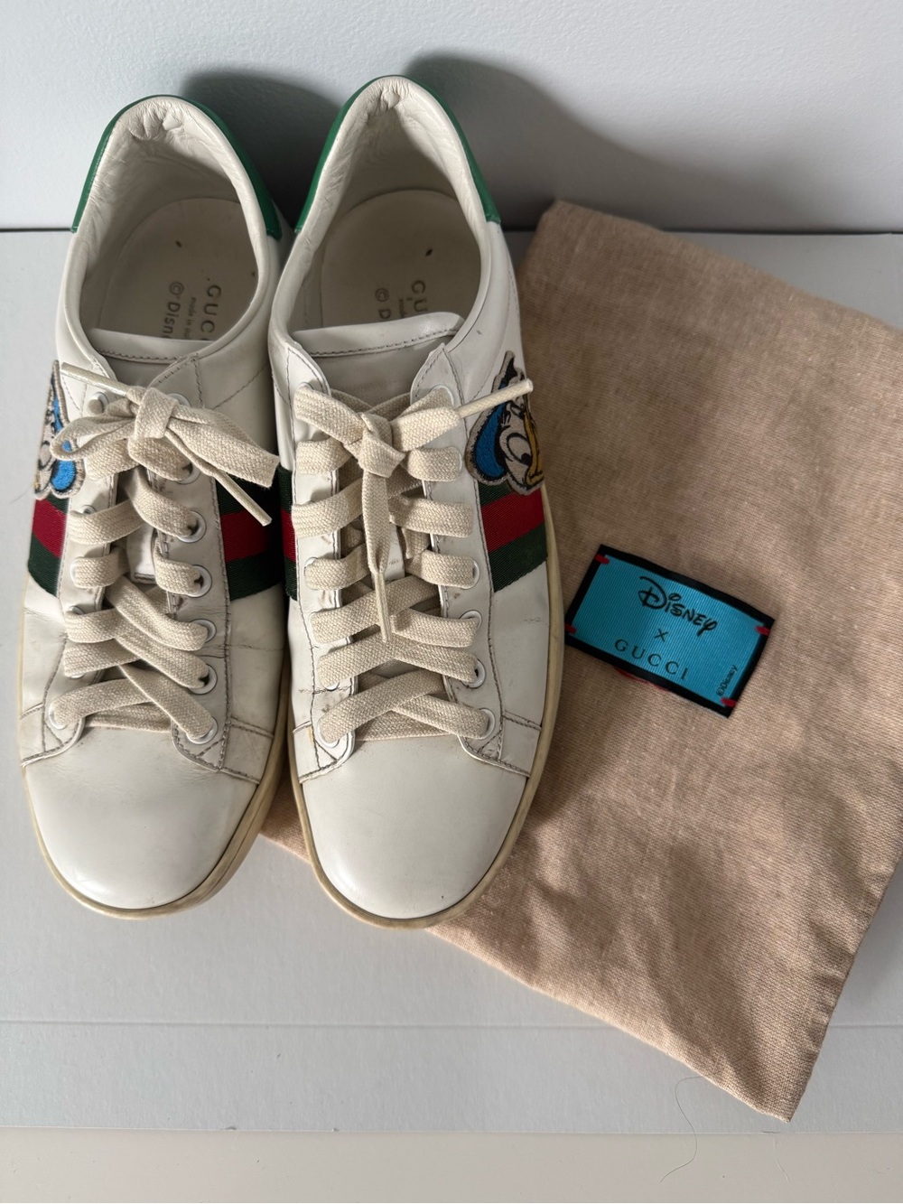 Gucci x Disney authentic Leather Sneaker with original bag